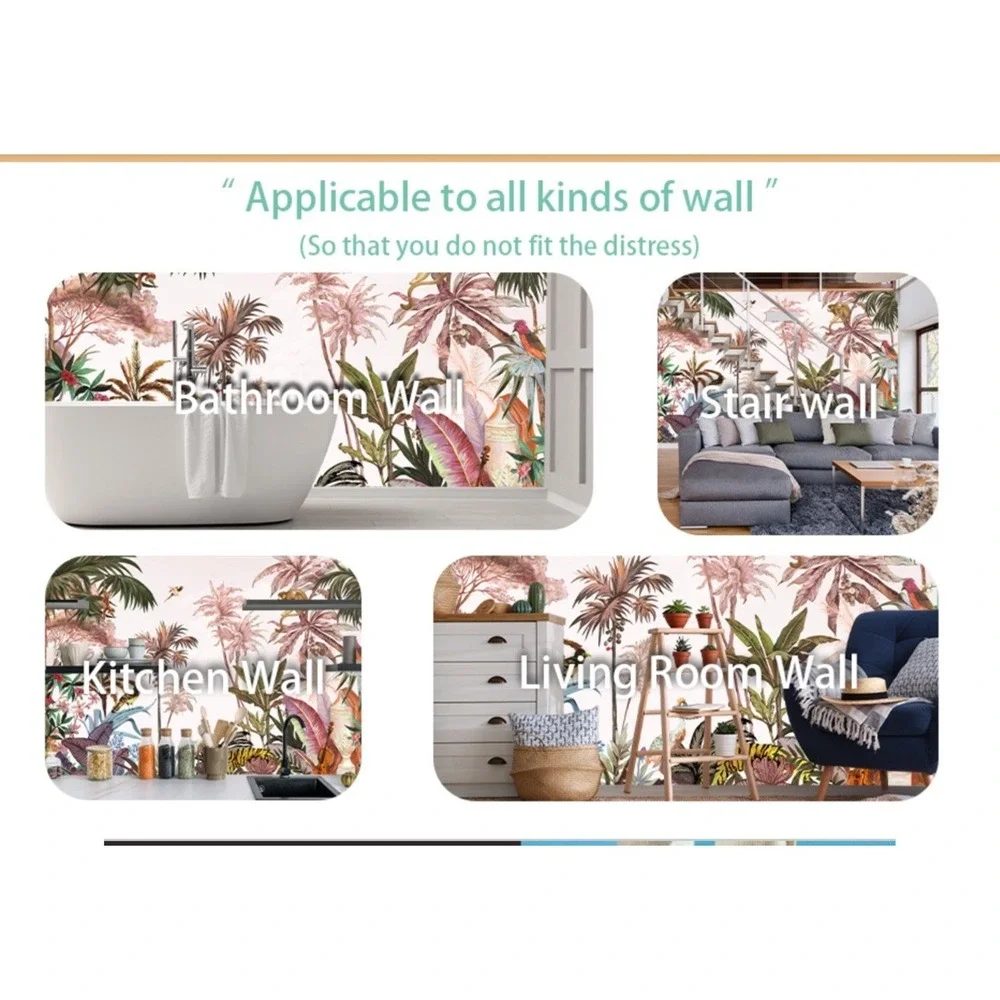 Tropical Jungle Rainforest Wallpaper Mural 161